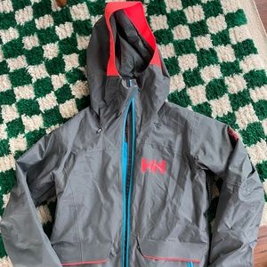 Helly Hansen powder queen jacket size S - green grey color
